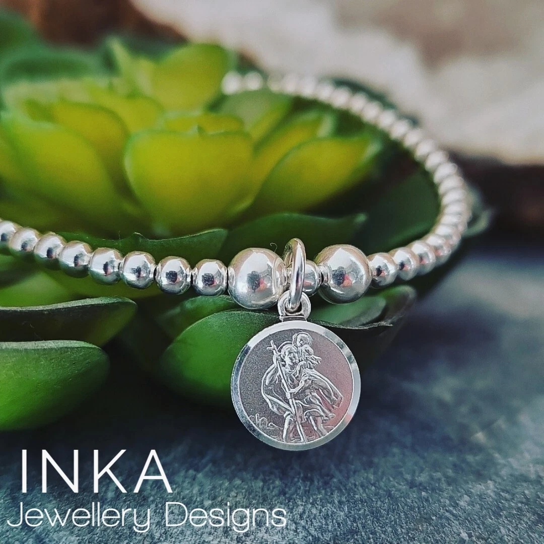 Saint Christopher Pendant, Sterling Silver St Christopher Necklace, Saint Christopher Amulet, Catholic Jewelry, Religious Men Gift - Ireland