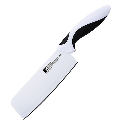 Bergner Hachmesser 15 cm Edelstahl Keramikbeschichtung, Küchenmesser,Hackbeil