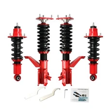 Adjustable Coilovers Struts Suspension for 2002-2006 Acura RSX 2.0L Coupe 2D Red