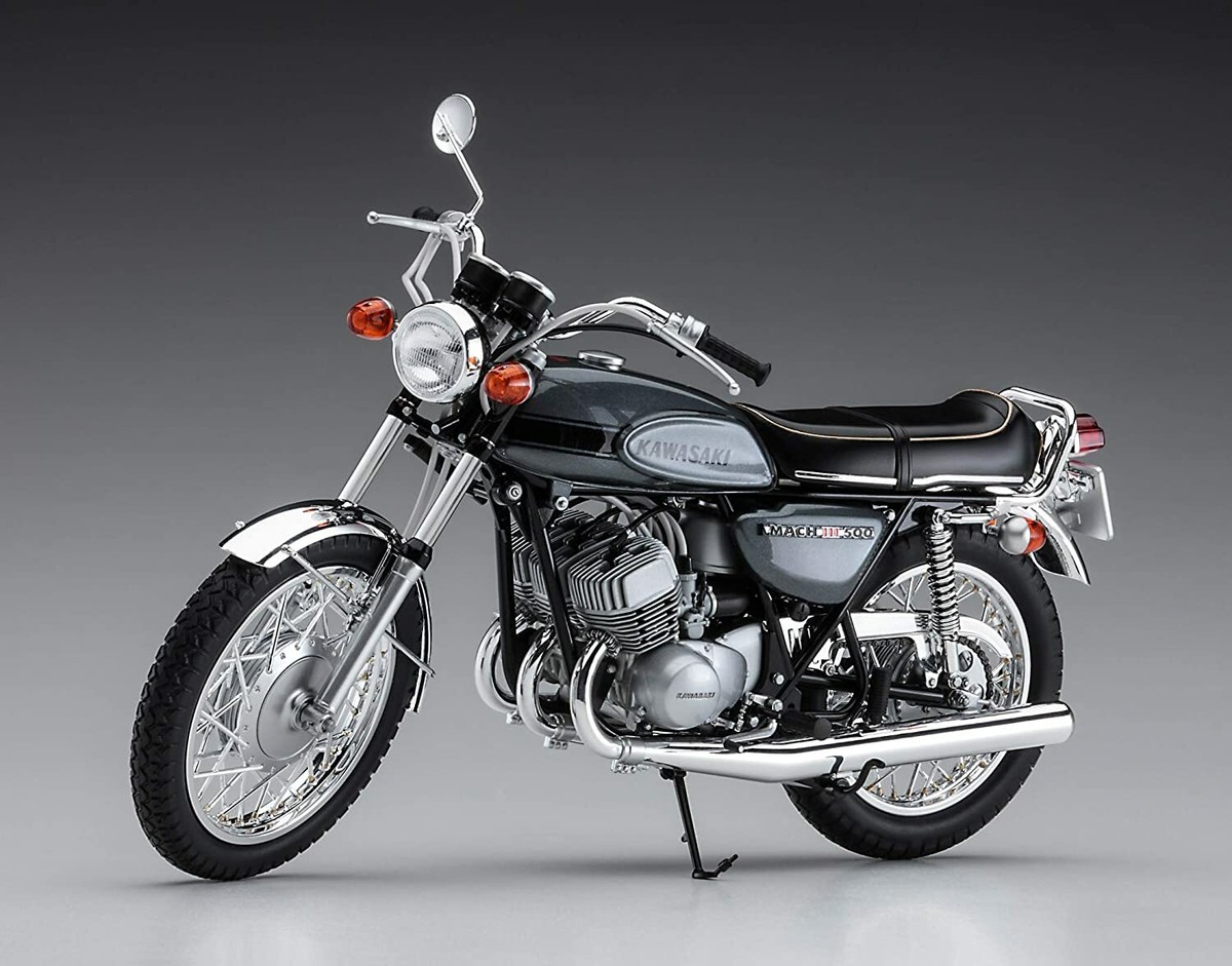 HASEGAWA 1/12 KAWASAKI 500-SS MACHIII (H1) BK10 Plastic Model Kit