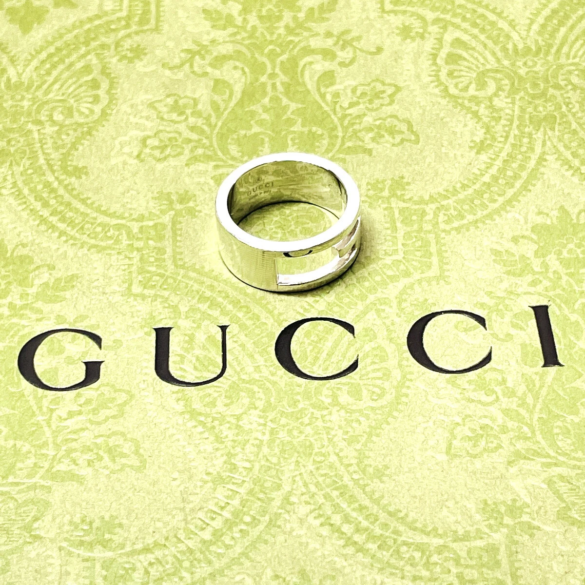GUCCI Ring Branded Cutout G Silver925 US 5.5 US Size Women eBay