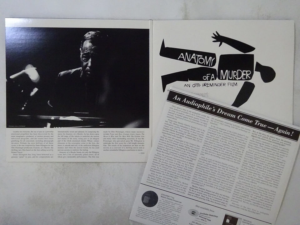 Duke Ellington ~ Anatomy Of A~ Mobile Fidelity Sound Lab MFSL 1-214 US 200g  LP - Image 2 of 3