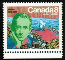 Canada sc#654 Guglielmo Marconi and Signal Hill : Inventor of Wireless, Mint-NH