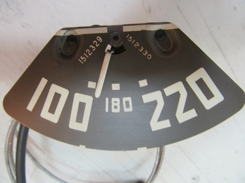 1950-53 GMC TRUCK TEMPERATURE GAUGE 100-220 º WHITE NEEDLE # 1512329 OEM - Picture 2 of 2