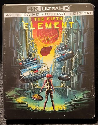 The Fifth Element ( Best Buy Exclusive SteelBook 4K Ultra HD Blu-ray) Rare OOP 