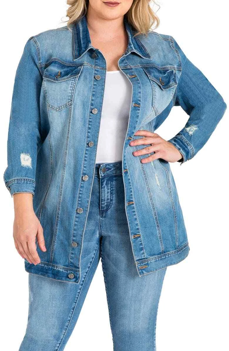 Margo Denim Jacket - Light Blue