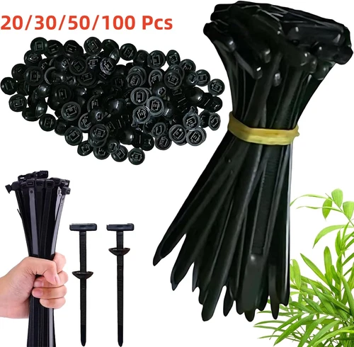 Nylon Universal Cable Tie Buckle, Heavy Duty Self-Locking Nylon Zip Ties Holder