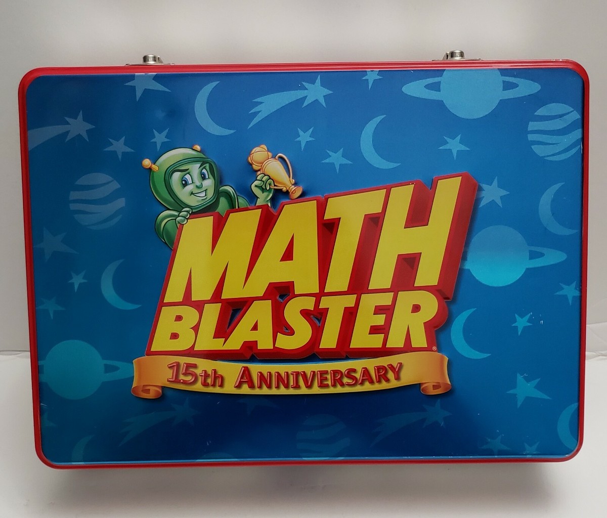 Math blaster 15th Anniversary Tin Box 10.5