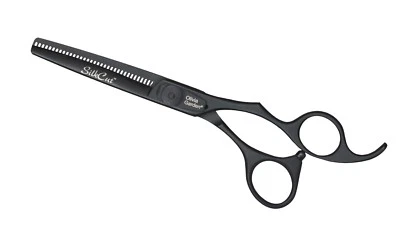 Olivia Garden SilkCut BLACK 6,0 Zoll 35 Zähne Modellierschere 1152