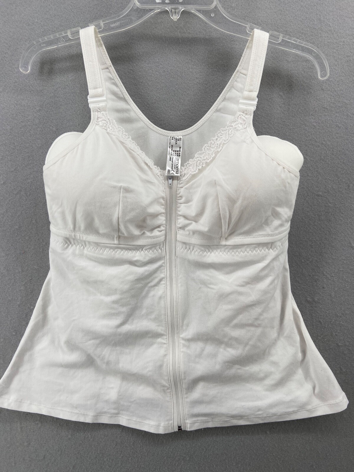 Camisa Amoena Hannah mediana A/B pecho post recuperación quirúrgica blanca 2860