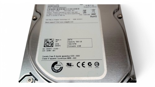 SEAGATE ST3500413AS 9YP142-520 CN-09H0FC Barracuda - 3.5" 500 GB SATA Hard Drive - Picture 4 of 6