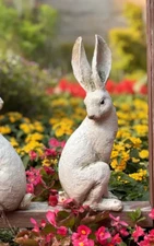 16.5" tall rabbit mold latex and fiberglass new mold concrete mold.