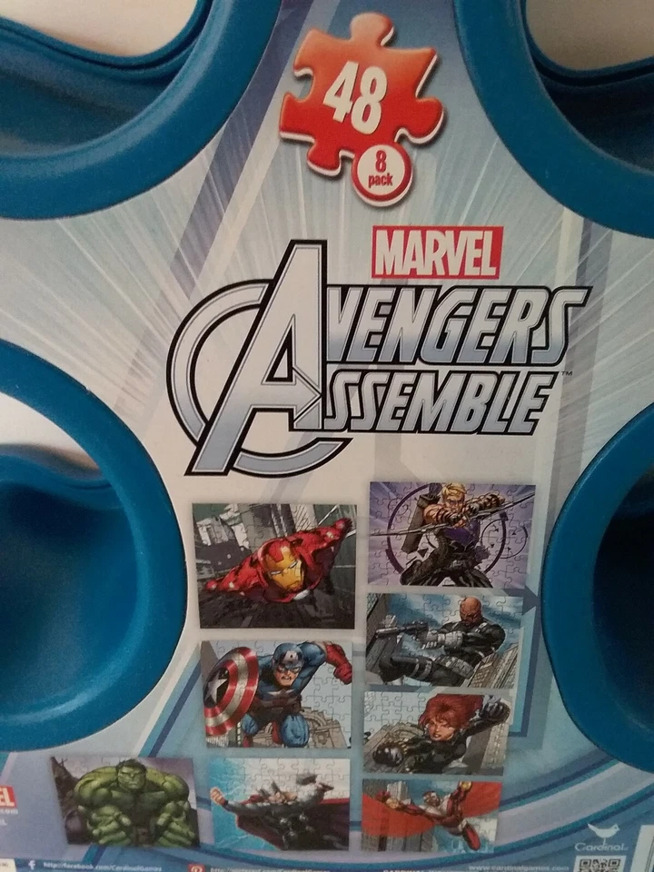 Marvel Avengers Conjunto de 8 Rompecabezas Colección En Contenedor De Plástico Foto 3 de 4