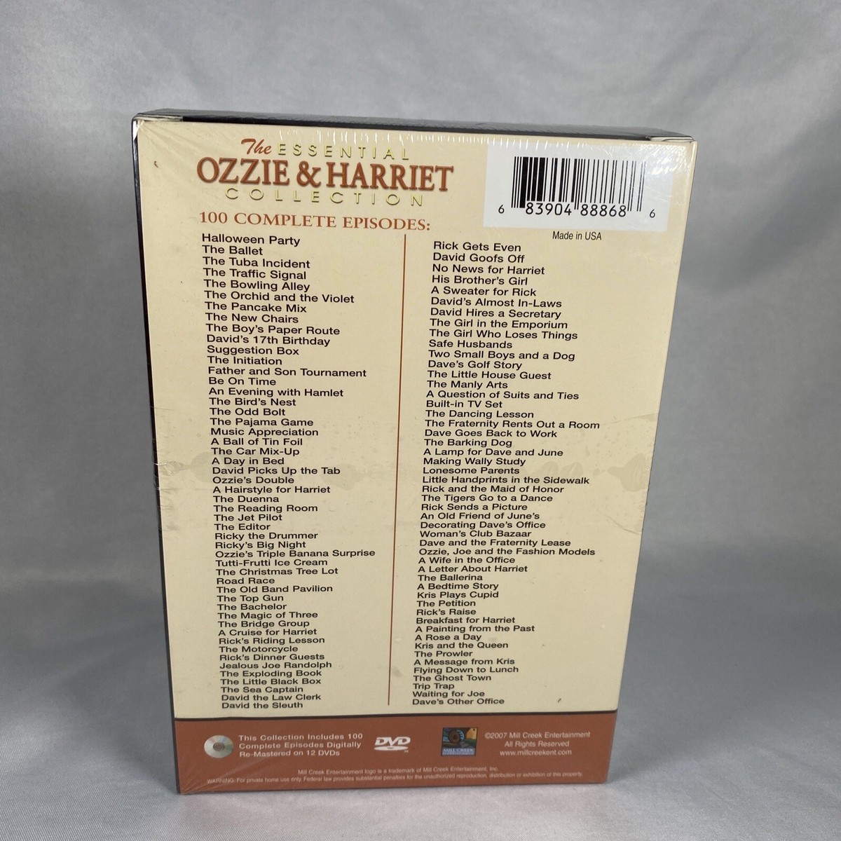 The Essential Ozzie & Harriet Collection (DVD, 2007, 12 Disc Box