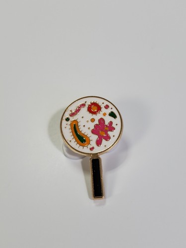 Bacteria Under the Microscope Lapel Pin