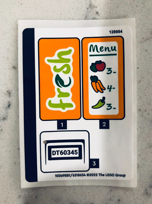 LEGO STICKER SHEET for 60345 Farmers Market Van, New & Genuine! | eBay