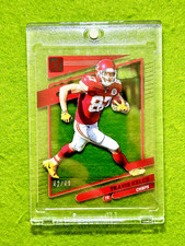 Travis Kelce CLEAR RED FOIL #/49 SSP CARD JERSEY #15 CHIEFS 2021 Clearly Donruss
