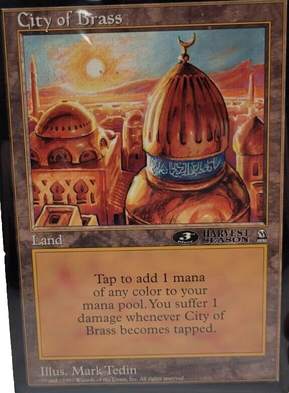 City Of BRASS- Giant Tournament PROMO MTG Card Jumbo City Of BRASS- Giant Tournament PROMO MTG Card Jumbo