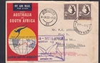1952 FIRST REGULAR AIR SERVICE PRE-DECIMAL STAMP QANTAS FLIGHT COVER #A458