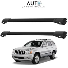 Roof Rack Cross Bars for Jeep Grand Cherokee WH/WK 2005-2010 Black 2Pcs