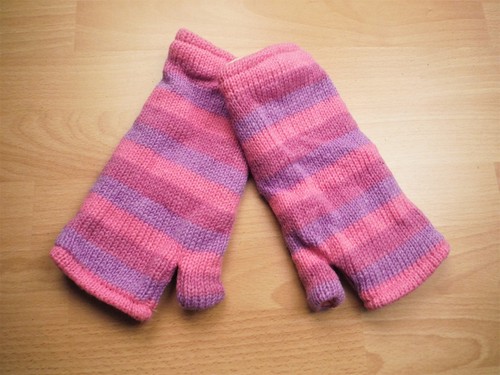 Fleece Lined Knitted Wool Wrist Warmers Unisex Boho Hippie Fingerless Gloves - Picture 48 of 141