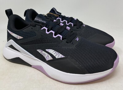 Size 9.5 - Reebok Women's Nanoflex TR 2.0 Low Black Purple Oasis