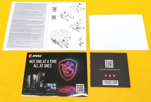 ⭐️⭐️⭐️⭐️⭐️ MSI MPG Z490 Quick Installation Guide & Promotional Inserts - Picture 2 of 2