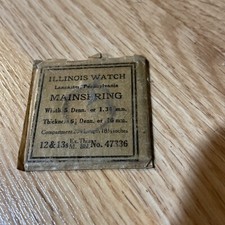 Illinois Watch Co. 12s 13s Model 47336 Pocket Watch Mainspring