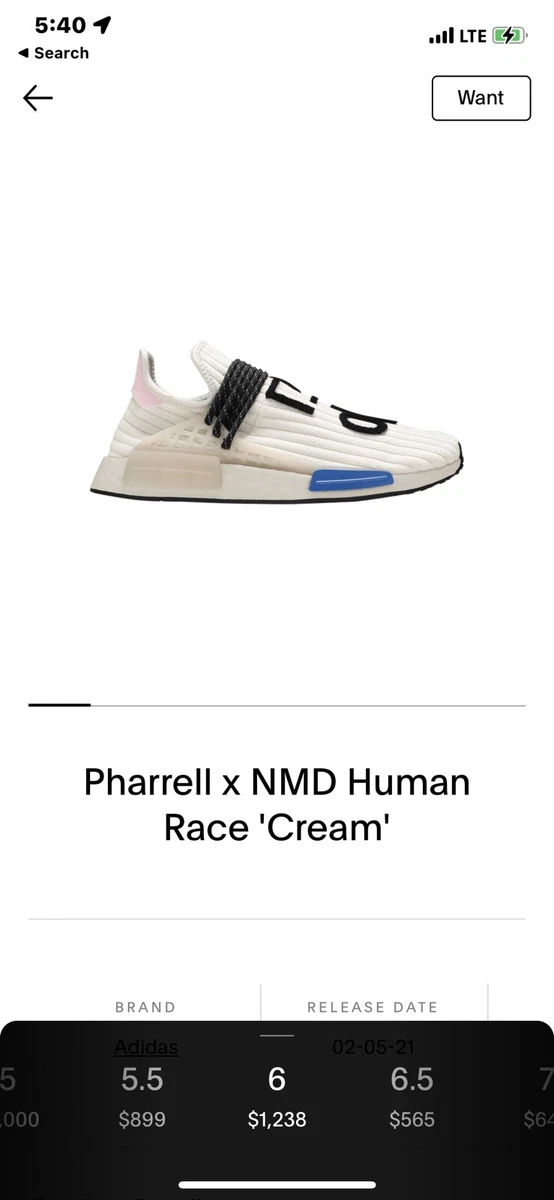 6.5M Human Race NMD Rare ($500-$900) at eBay, goat , stockx , eBay