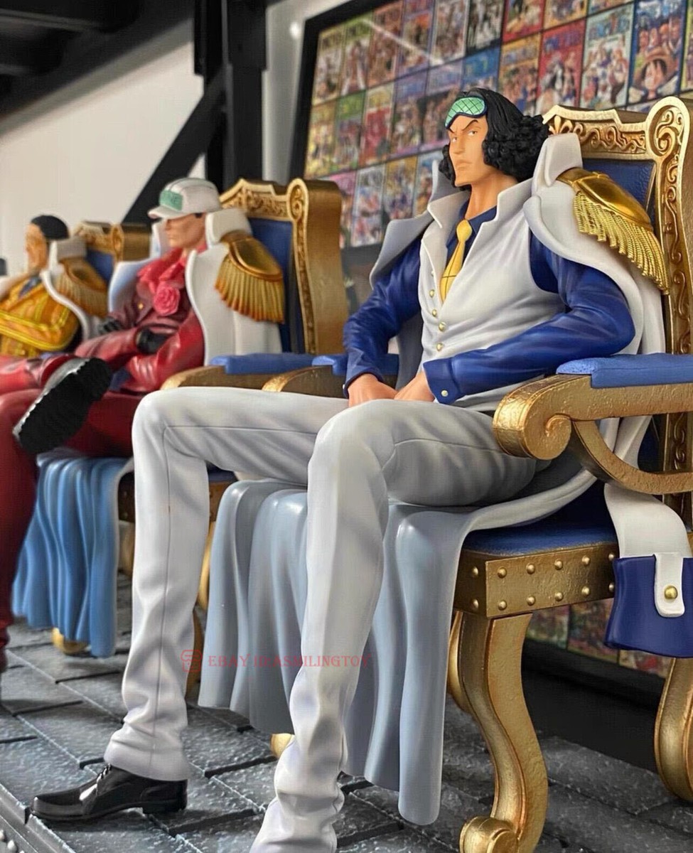 BT Studios One Piece Sakazuki Borsalino Kuzan Marine Statue 3 PCS