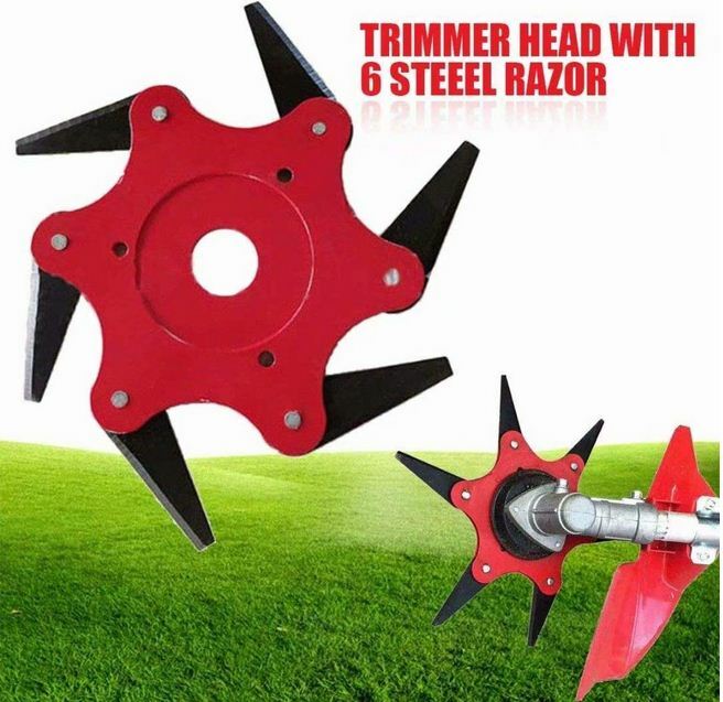 six steel razors trimmer head