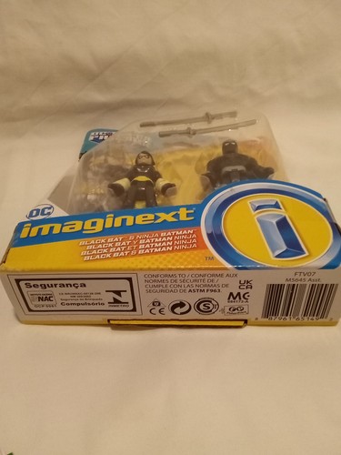 Fisher Price IMAGINEXT DC Super Friends BLACK BAT & NINJA BATMAN New - Picture 4 of 8