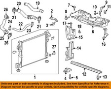 GM OEM 16-18 CT6 Cooling Radiator Components-Side Baffle 23194029
