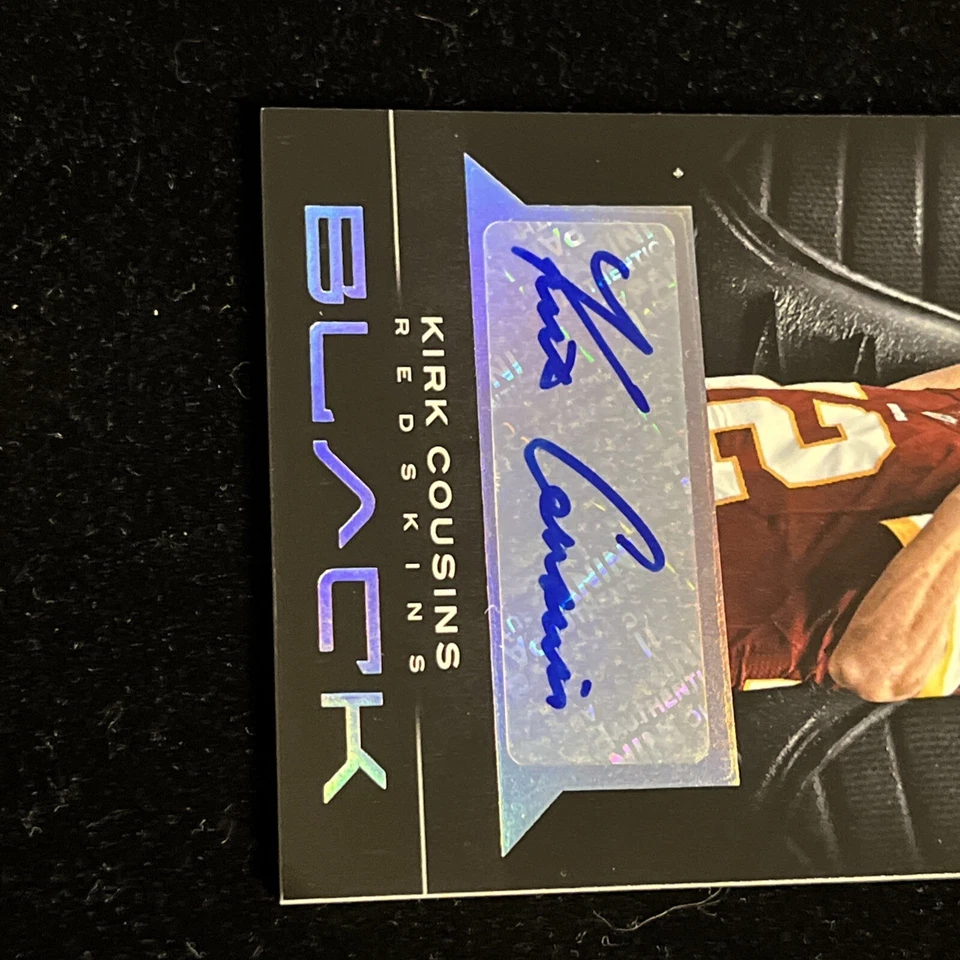 Kirk Cousins Auto Rookie Black Washington - Image 4 of 4