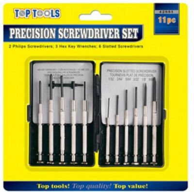 Schraubendreher-Set Präzision 11 Stück Stahlschlitz und Philips Mini und Micro 