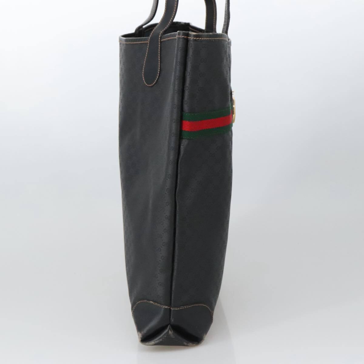 GUCCI Micro GG Supreme Web Sherry Line Bag PVC Black 002 904 GUCCI Micro GG Supreme Web Sherry Line Bag PVC Black 002 904