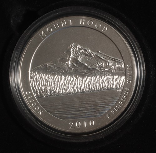 2010 Mount Hood National Forest 5 oz ATB .999 Silver Round Black Box Lot 250930 - Picture 2 of 7