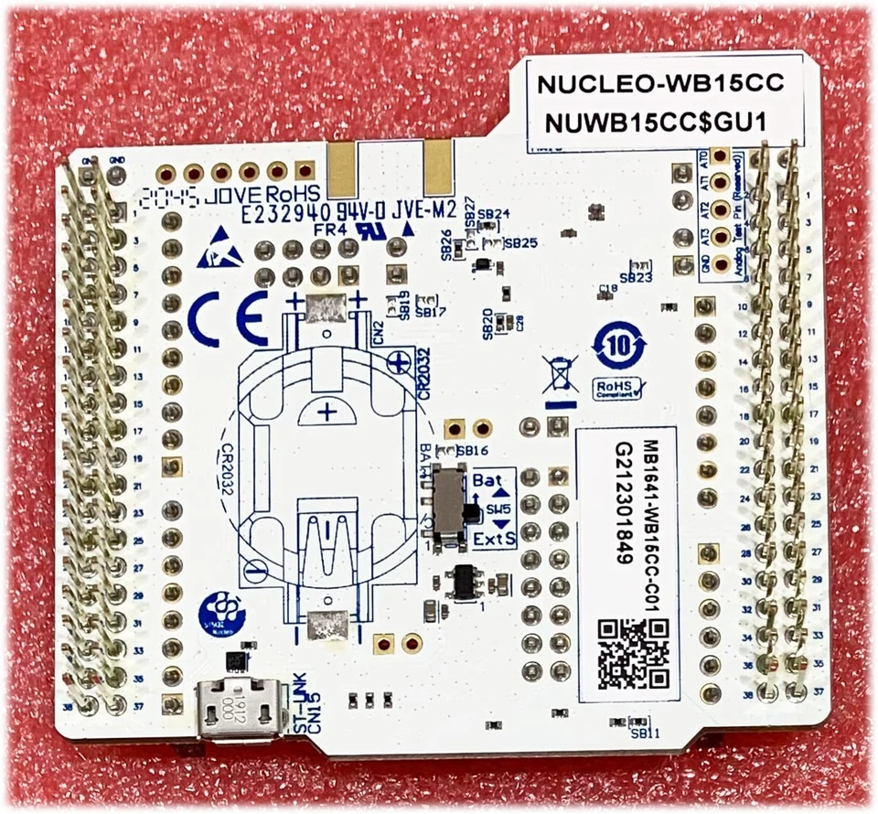 NUCLEO-WB15CC - 64 Development Board w/ STM32WB15CC MCU Supports Arduino, ST Zio - Image 3 of 4