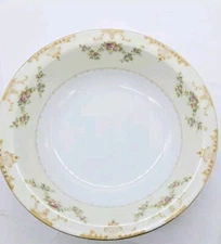 Jyoto China Bowl round Made in Occupied Japan 9 in Vintage Hard to Find