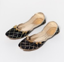 US WOMEN FLAT Shoes PUNJABI JUTTI KHUSSA SHOES ETHNIC MOJARI JOOTI  US 8 