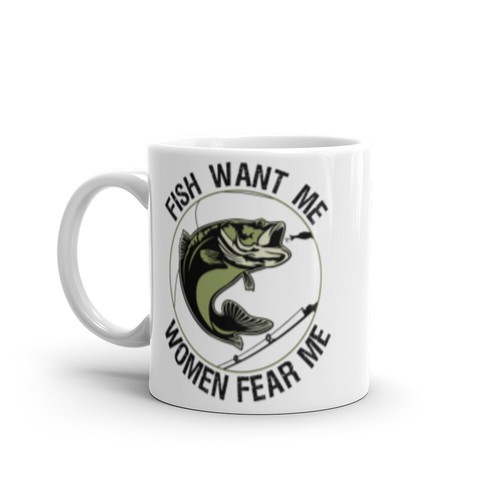 Fish Want Me Women Fear Me - Tazza in ceramica - Foto 2 di 3