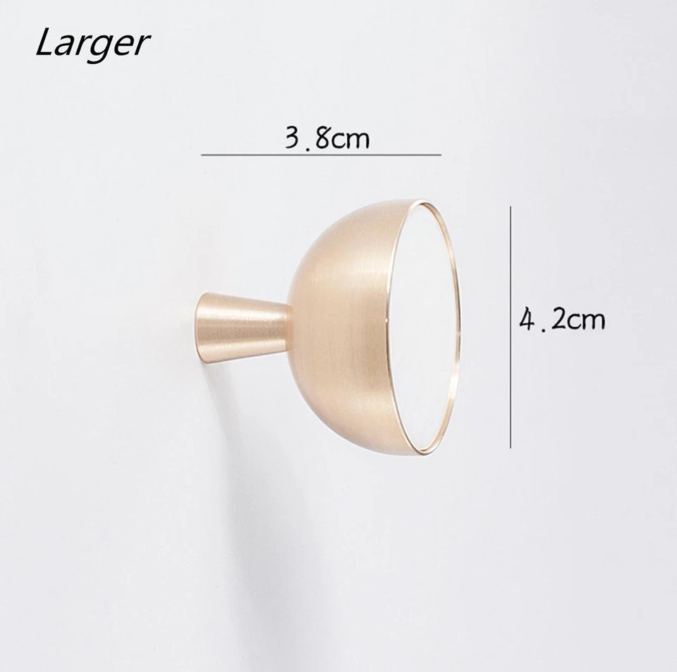 Gancho de pared de latón macizo de lujo simple MFYS ganchos de pared ganchos para abrigo Foto 3 de 4