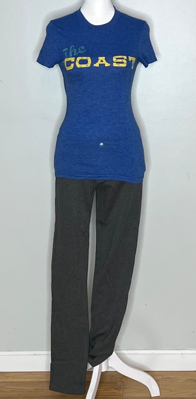 AMERICAN EAGLE-The Coast, women's cobalt fitted t-shirt, size S
