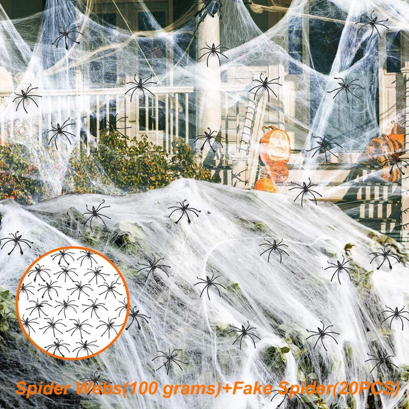 Halloween fake 2024 spider web