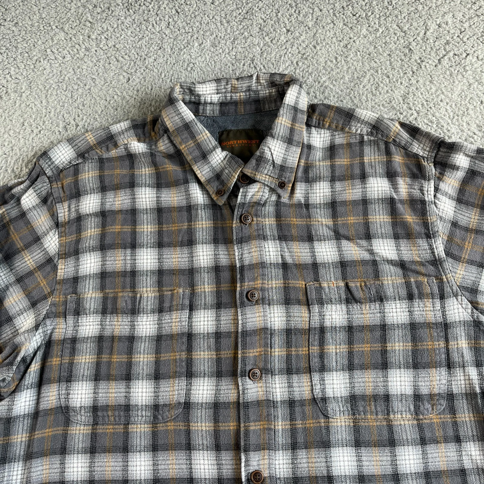 Northwest Territory Shirt Mens Extra Large Gray Plaid Flannel Button Up Outdoor
Opens in a new windo