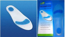 SILIPOS Softzone All Gel Full Length Shoe Foot Insoles Cushions Diabetic Comfort