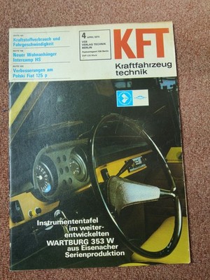 KFT Kraftfahrzeugtechnik 4/1975,Test Fiat 125p, Campinganhänger Intercamp,ARO