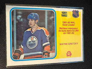 1982-83 OPC O-Pee-Chee Wayne Gretzky #235 NHL Goal Leader Oilers