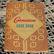 CARNATION Cook Book by Mary Blake, 1945, Carnation Company, Illustrated, 1st Ed.