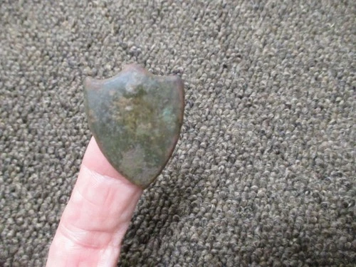 Civil War Dug Relic Patriotic brass Kepi/Hat/Coat Emblem/Badge? Richmond, Va